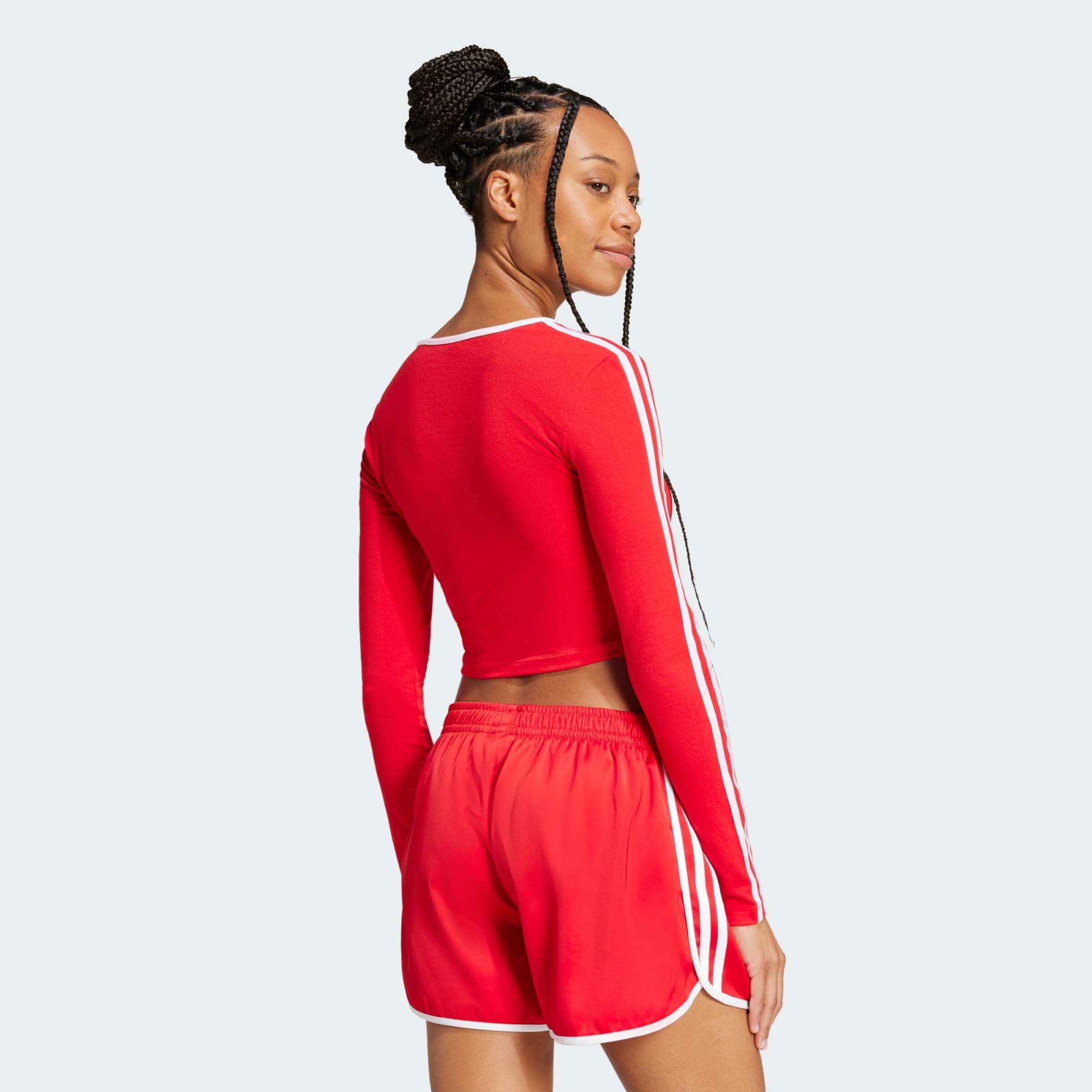 adidas skirt and crop top set