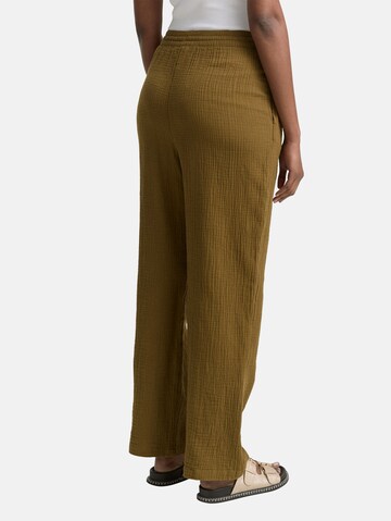 TOM TAILOR DENIM Wide leg Broek in Groen
