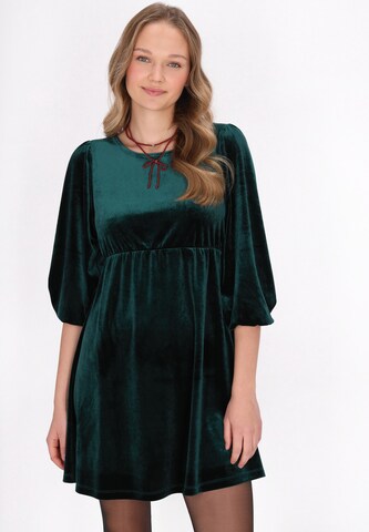 MYMO Dress in Green: front