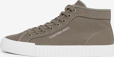 Calvin Klein Jeans High-Top Sneakers in Khaki / White, Item view