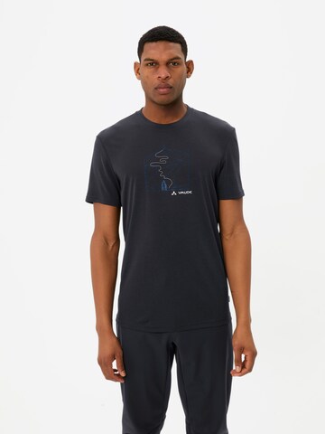 VAUDE Functioneel shirt in Zwart: voorkant