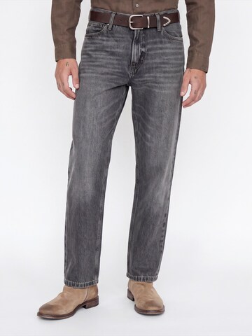 JACK & JONES - regular Vaquero 'JJIEDDIE' en negro: frente