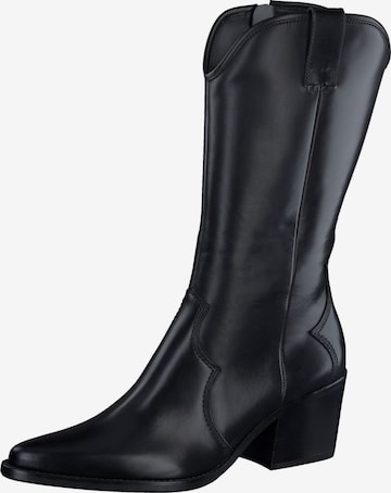 Paul Green Cowboy Boots in Black: front