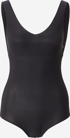 Chantelle - Body modelador 'SOFT STRETCH' em preto: frente