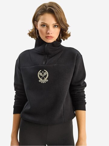 Bianco Lucci Sweatshirt in Zwart