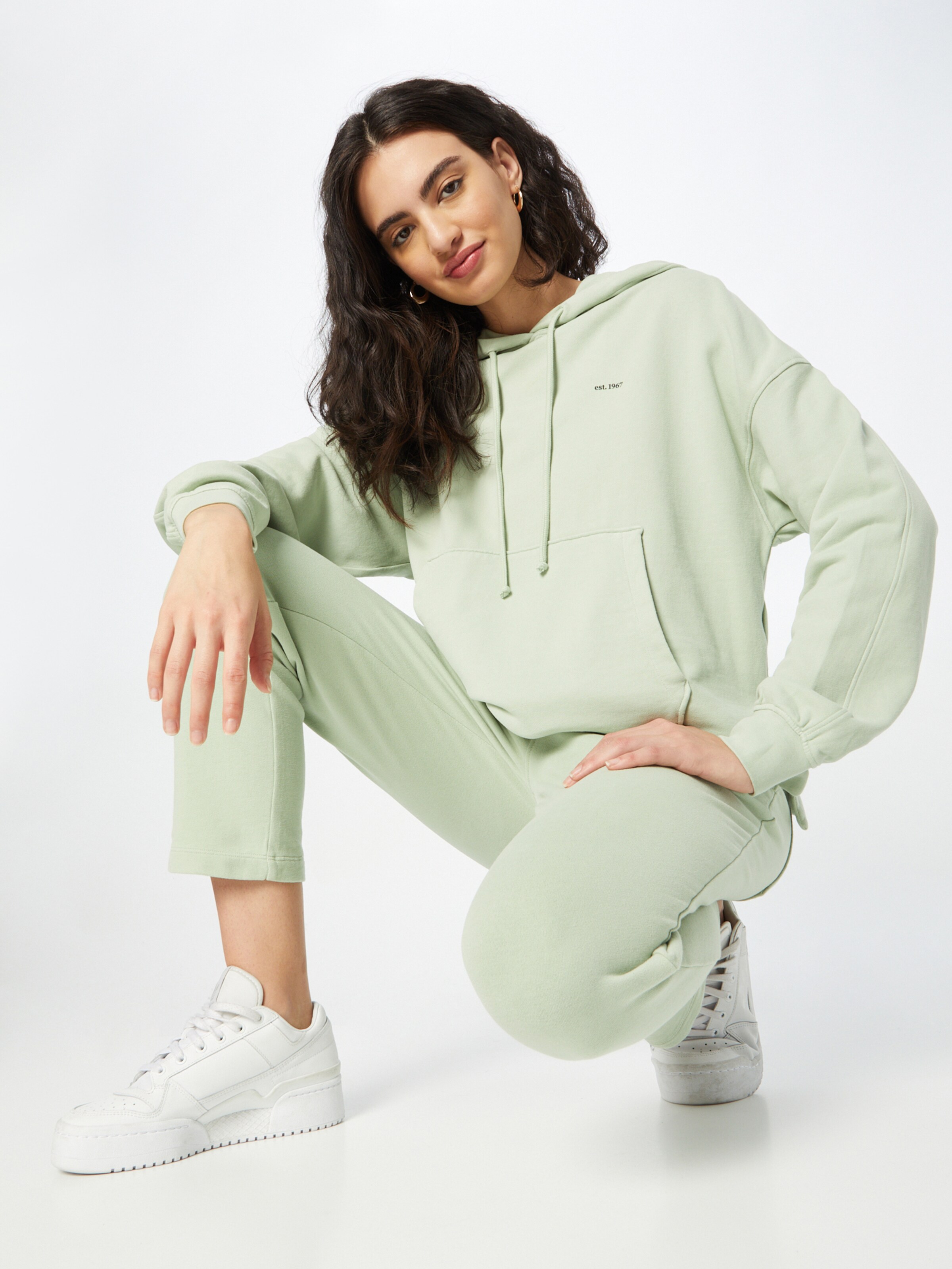 Frauen Sweat Marc O'Polo Sweatshirt in Hellgrün - MR91126 Frauen Sweat Marc O'Polo Sweatshirt in Hellgrün - MR91126