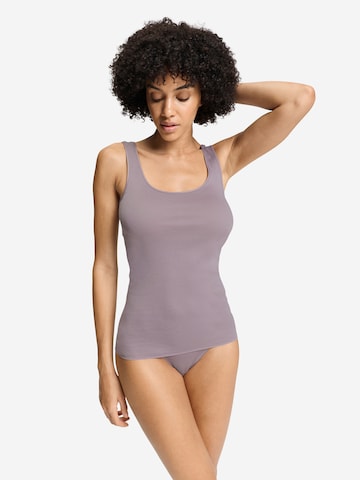 Hanro Top ' Cotton Seamless ' in Grijs: voorkant