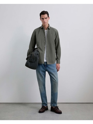 Scalpers Rovný strih Košeľa 'Seatle' - Zelená: predná strana