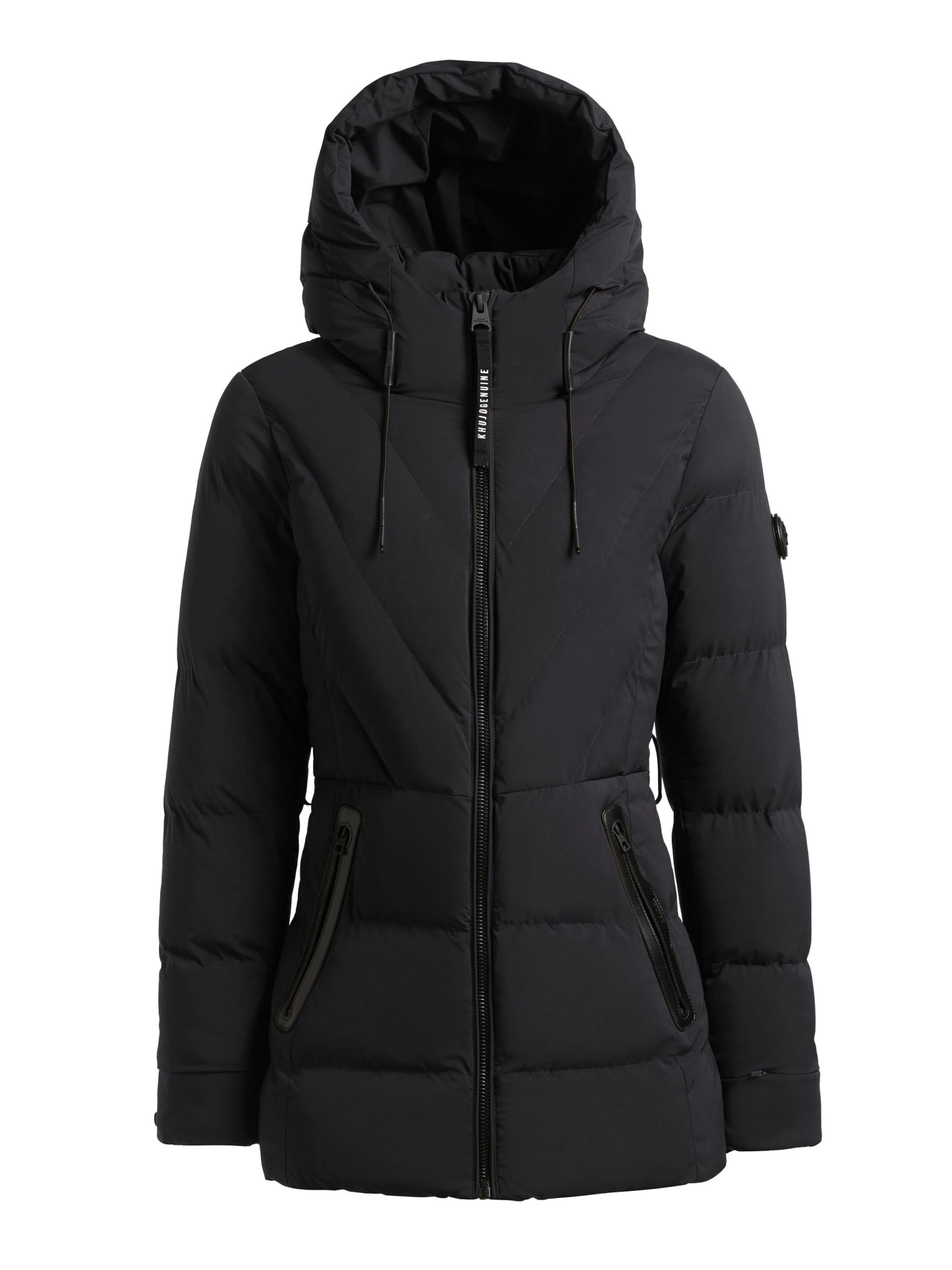 Veste d’hiver 'Rabb' khujo en noir : devant