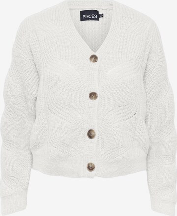 Cardigan 'CORNELIA' PIECES en blanc : devant