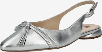 Ballerines à lanières 'Lotta' Högl en argent : devant