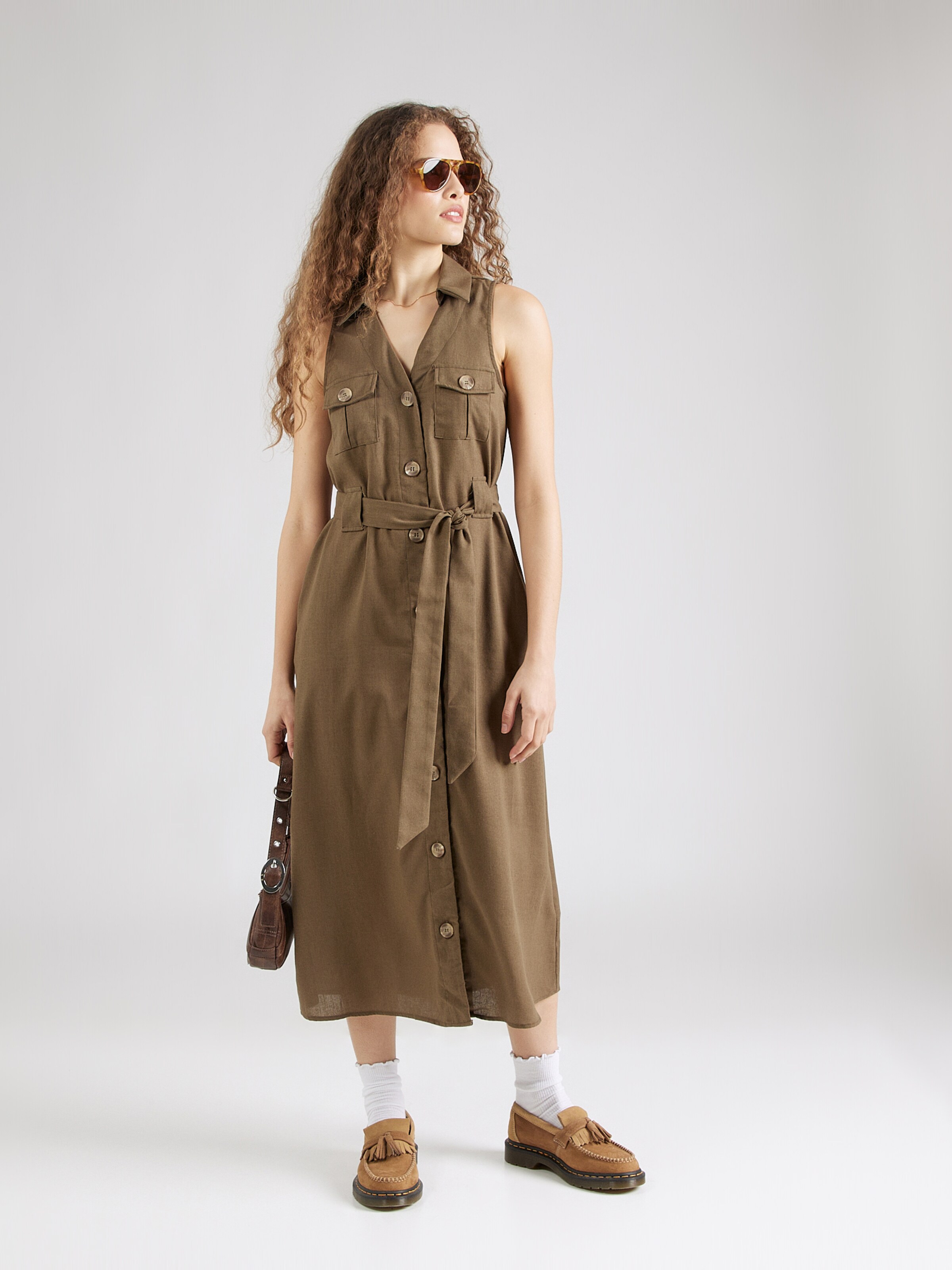 Dorothy perkins khaki shirt dress discount