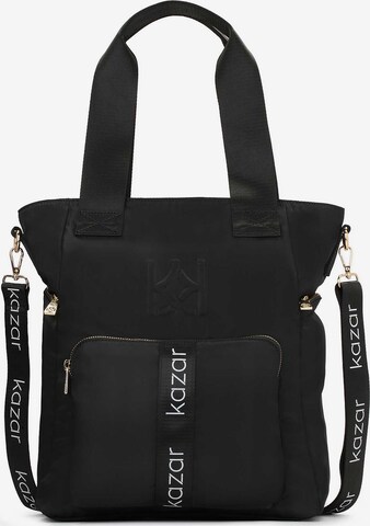 Borsa a mano di Kazar in nero: frontale