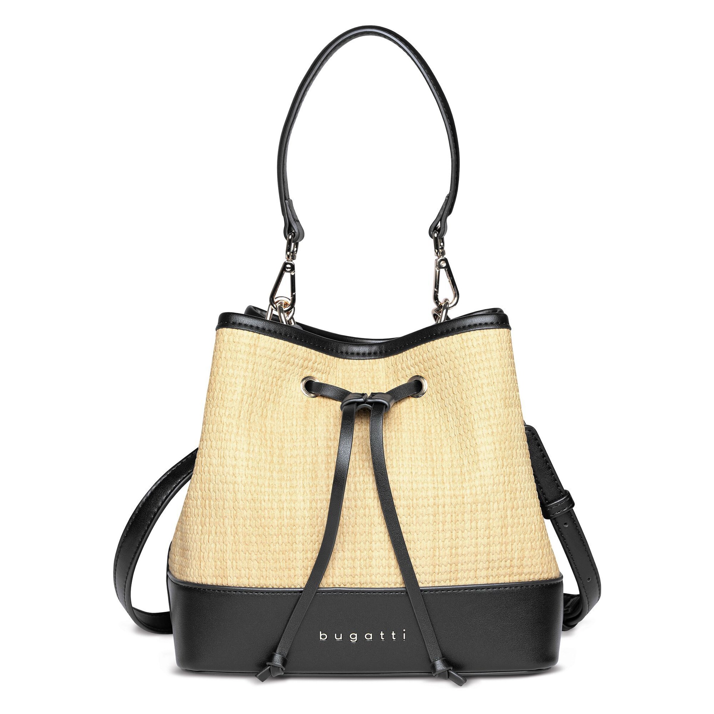 Borsa a spalla 'Isa' di bugatti in beige: frontale