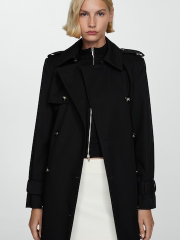 MANGO Between-Seasons Coat 'Eiffel' in Black