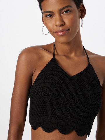 ABOUT YOU Knitted Top 'Drew' in Black