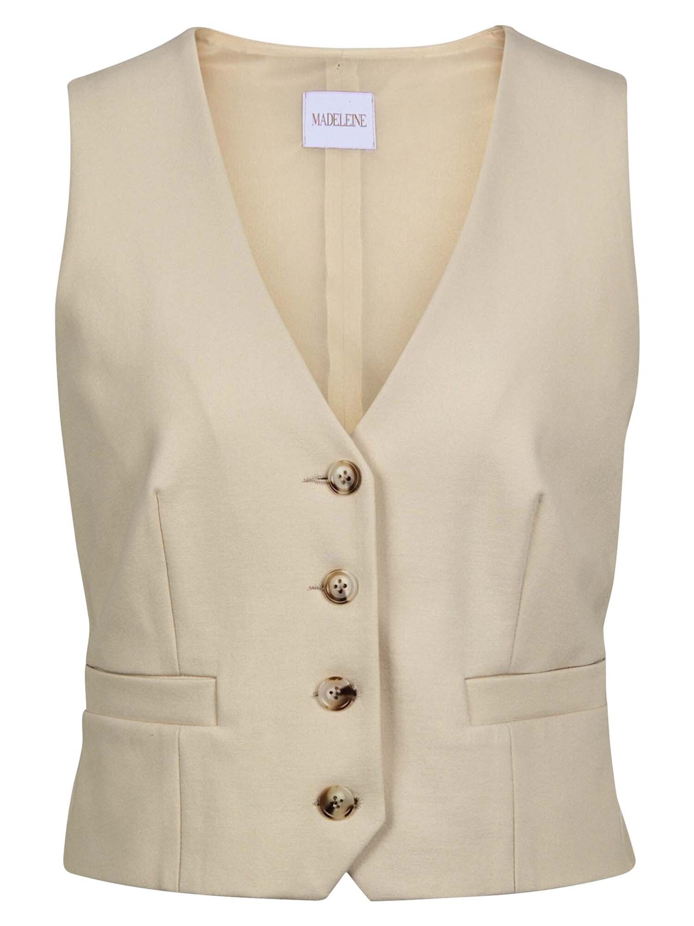 MADELEINE Gilet in de kleur Lichtbeige, Productweergave
