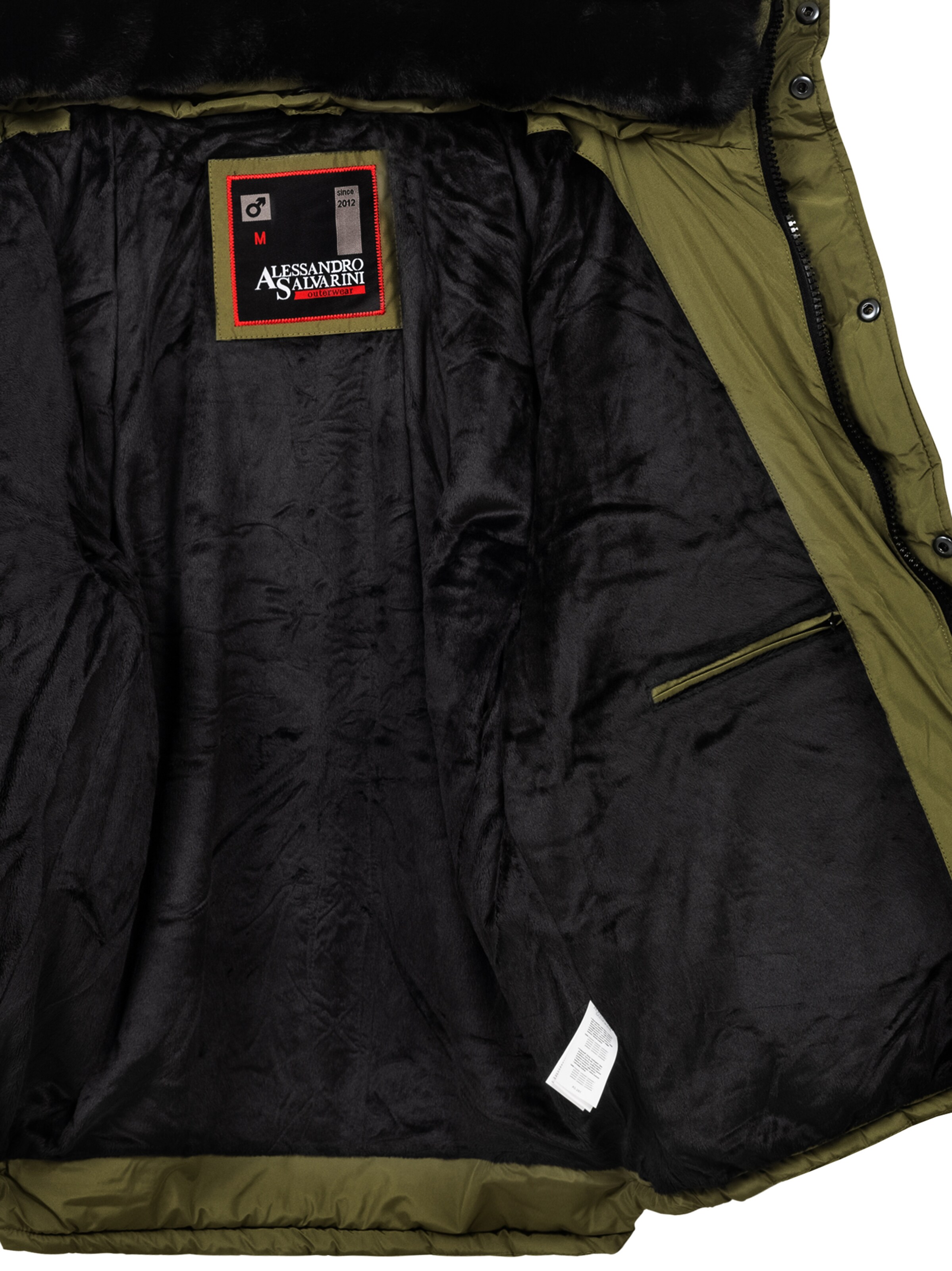 Alessandro Salvarini Winterjas 'Fabiano' in Groen