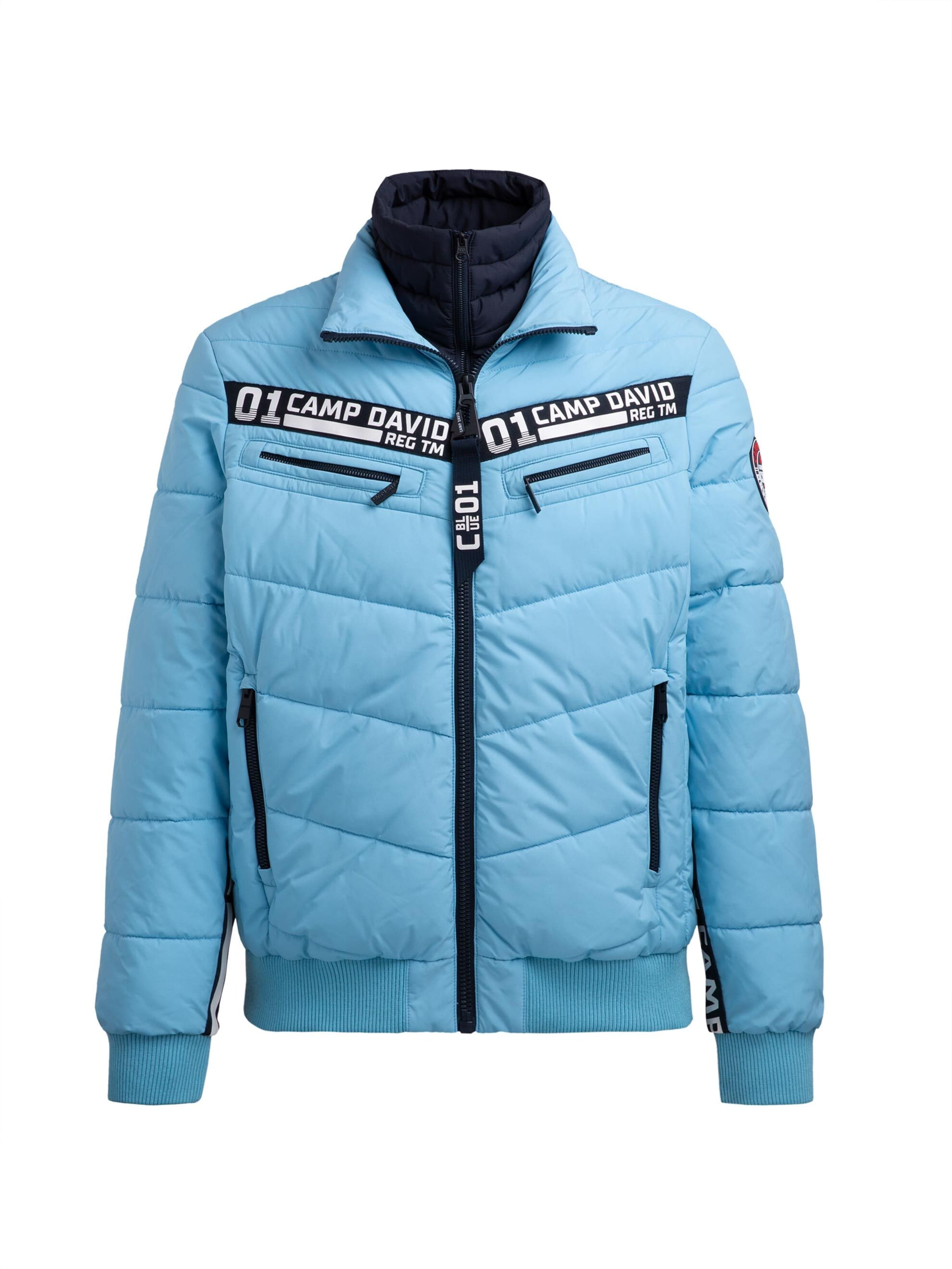 CAMP DAVID Winter Jacket in Blue: front