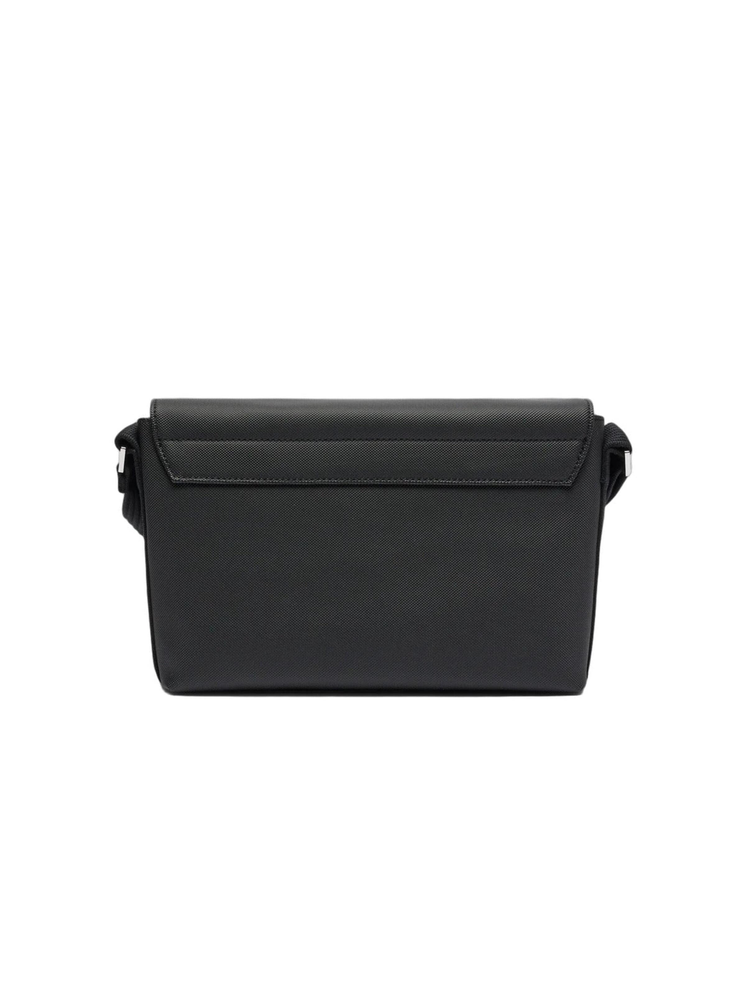 LACOSTE - Mala de ombro 'Lacoste Sacoche rabat Men S Classic Homme Noir' em preto