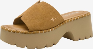 Mule Tamaris en marron : devant