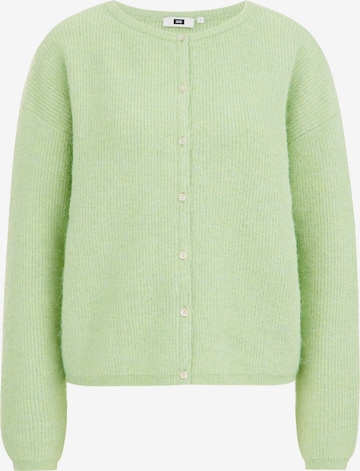 WE Fashion Knit cardigan in Green: front