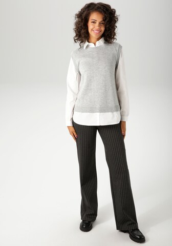 Aniston CASUAL Pullover in Grau