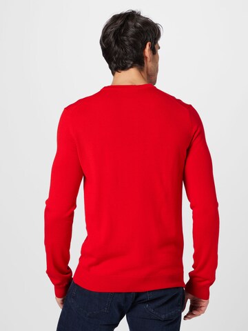 HUGO - Pullover 'San Cedric' em vermelho