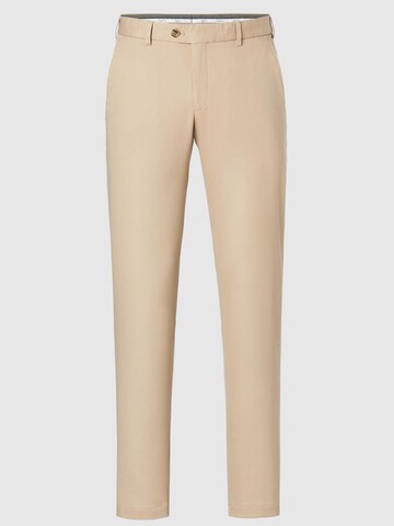 Hiltl Slim fit Chino Pants 'Tourist 2.0 - Soft Cotton' in Beige: front