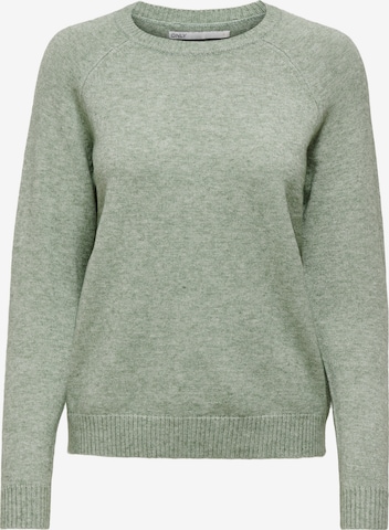 ONLY Pullover 'ONLLesly Kings' in Grün: Vorderseite