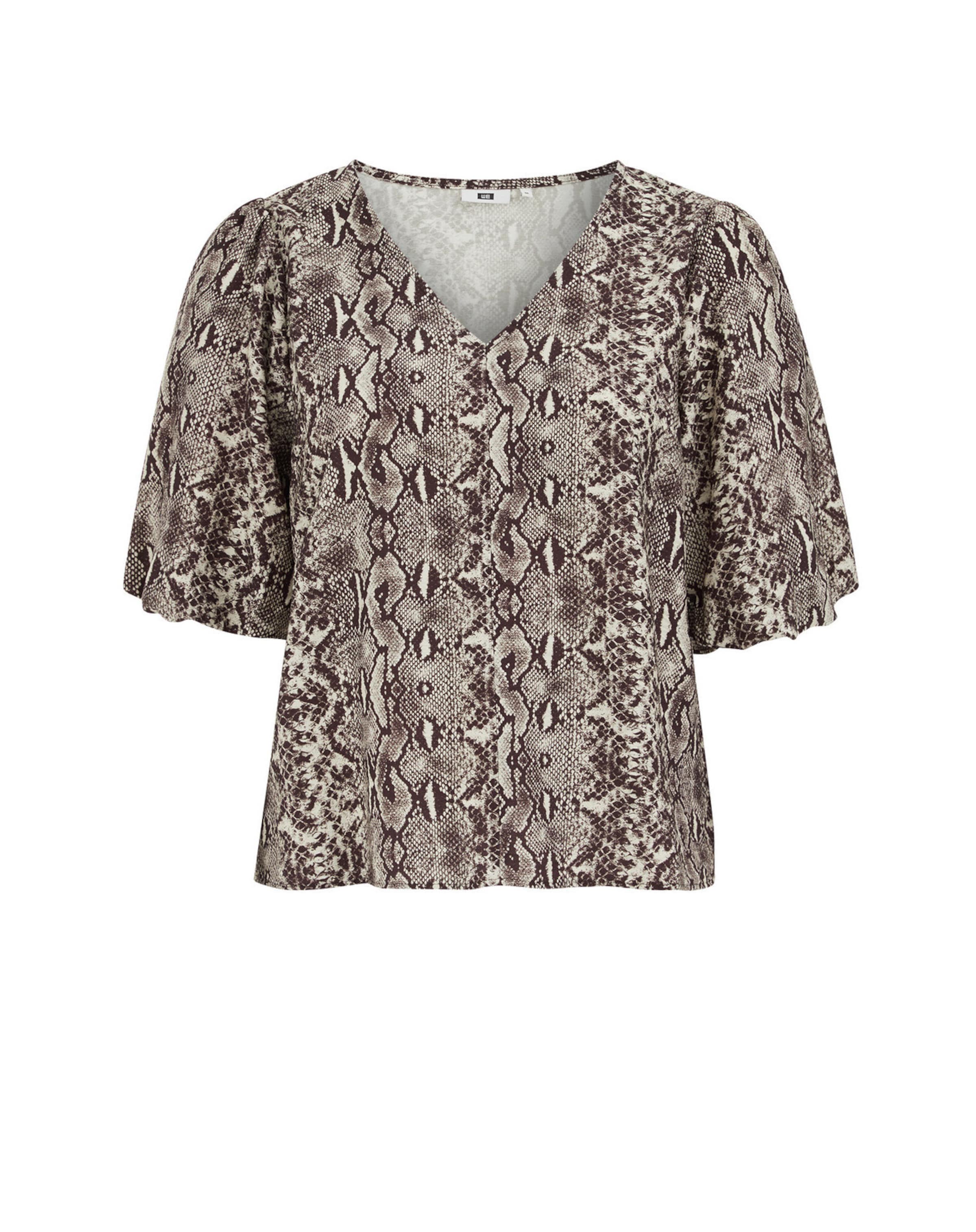 WE Fashion Блуза в кафяво: отпред