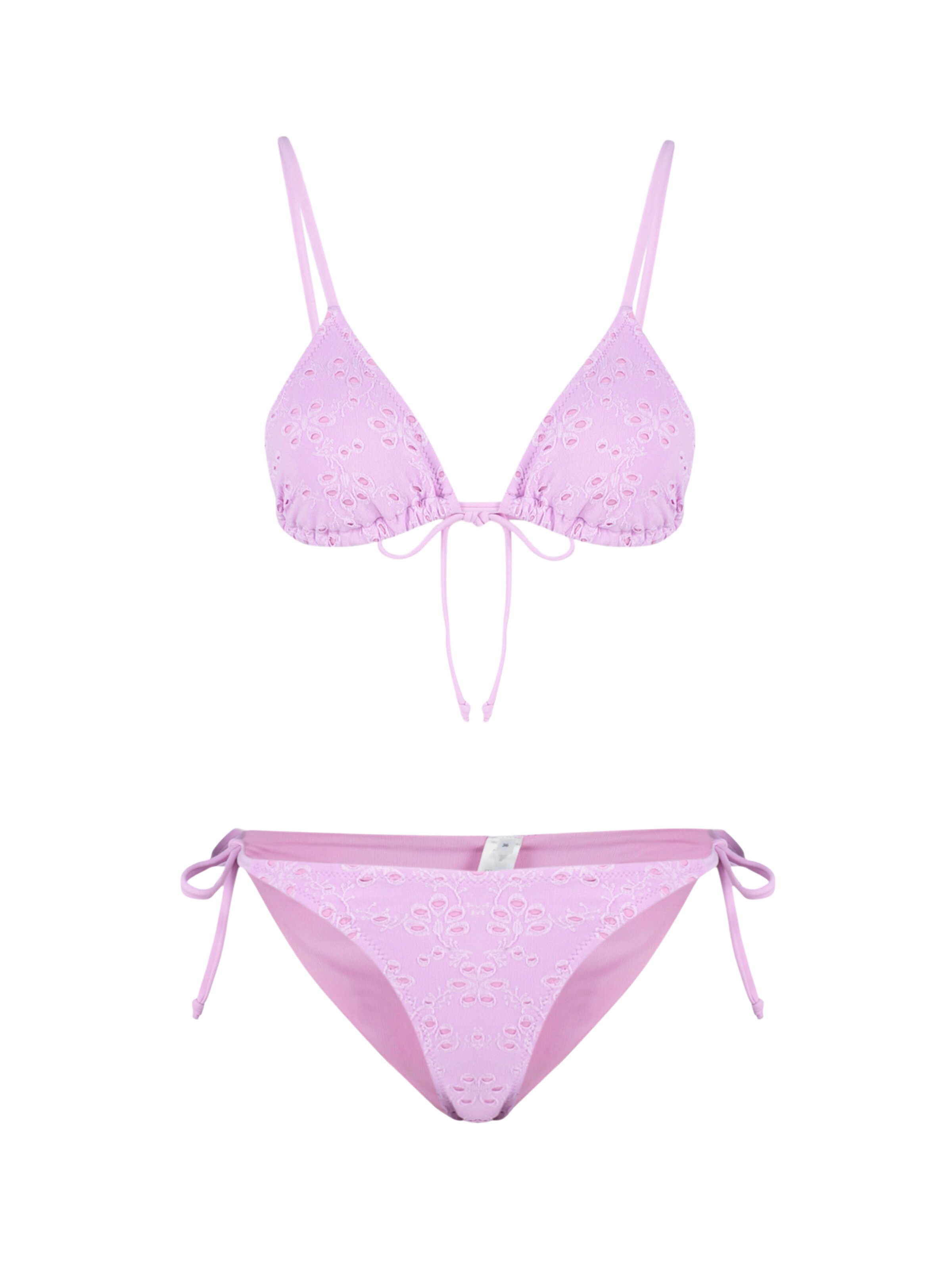 Trendyol Triangle Bikini in Pink: front
