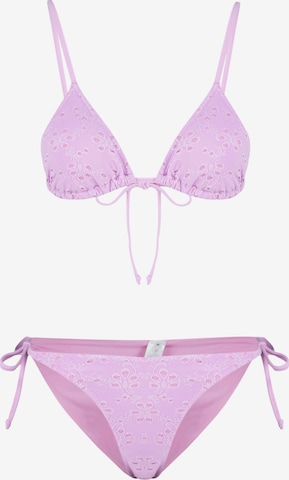 Trendyol Háromszög Bikini - rózsaszín: elől