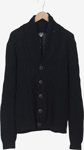 DREIMASTER Strickjacke XL in Blau: Vorderseite