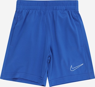 Nike Sportswear Regularen Hlače | modra barva: sprednja stran