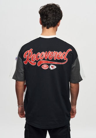 Recovered T-Shirt 'NFL Chiefs Kansas City Cut and Sew Oversized' in Schwarz