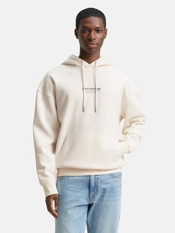 TOM TAILOR DENIM Sweatshirt in Brown: front