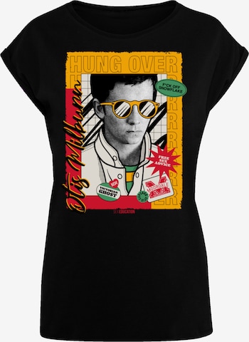 F4NT4STIC T-Shirt 'Sex Education Otis Hung Over Netflix TV Series' in Schwarz: Vorderseite