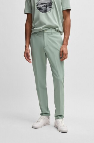 BOSS Slim fit Chino Pants 'Commuter' in Green: front