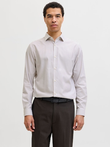 JACK & JONES Slim Fit Skjorte 'JPRBLParker' i beige: forside