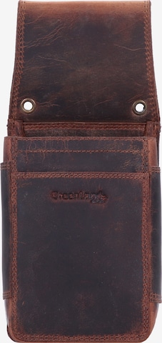 Greenland Nature Wallet 'Halfter' in Brown: front