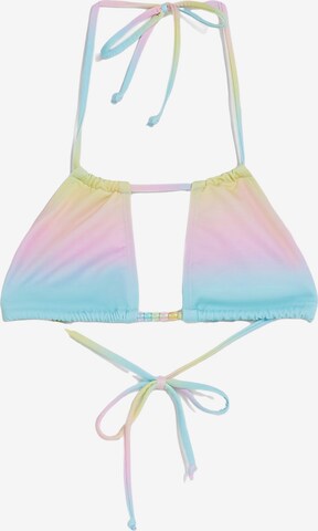 Bershka Bustier Bikini felső - sárga: elől