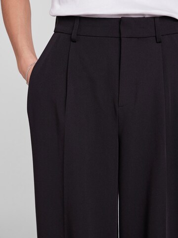 IIQUAL Wide leg Pleat-Front Pants 'JAMES' in Black