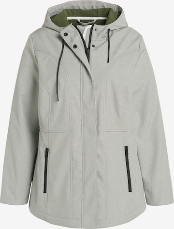 Ulla Popken Performance Jacket 'Hyprar' in Grey: front