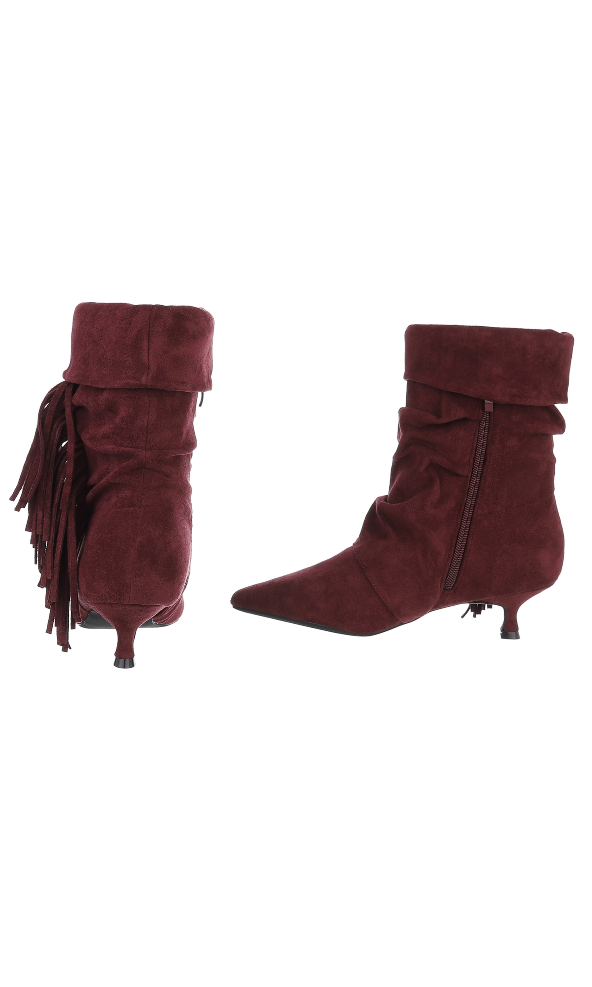 Ital-Design High Heels ' Klassische Stiefeletten ' in Rot