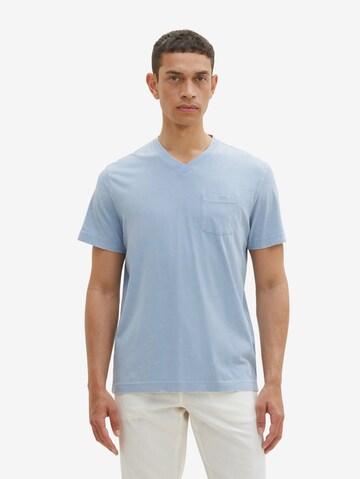 T-Shirt TOM TAILOR en bleu : devant