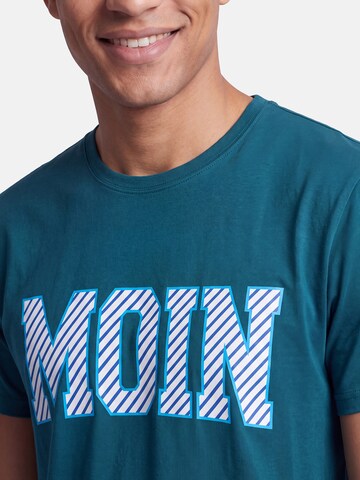 salzhaut Shirt 'Diek - Moin' in Blue: front