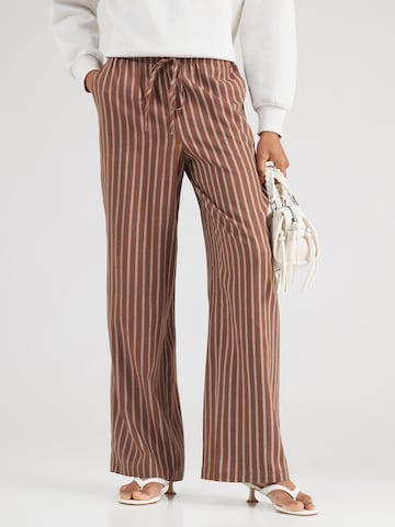 VERO MODA Wide leg Broek 'VMRosie' in Bruin: voorkant