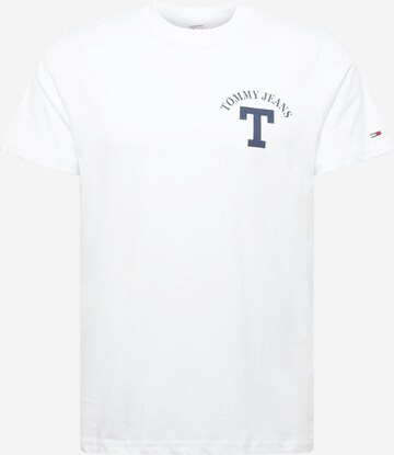 Tommy Jeans Póló 'LETTERMAN' - fehér: elől