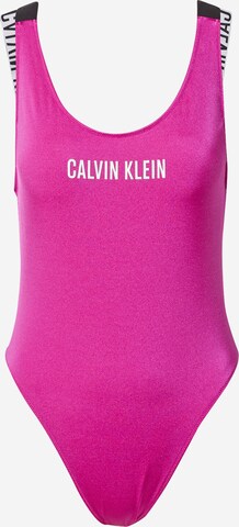 Calvin Klein Swimwear Plavky – pink: přední strana